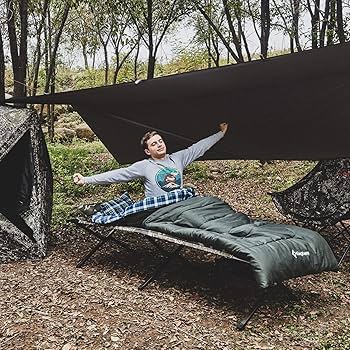Amazon | KingCamp 幅を広く コット キャンプ 折りたたみベッド